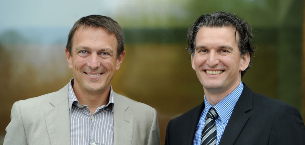 Prof. Dr. Sven Bienert und Prof. Dr. Steffen Sebastian (Foto: IREBS)